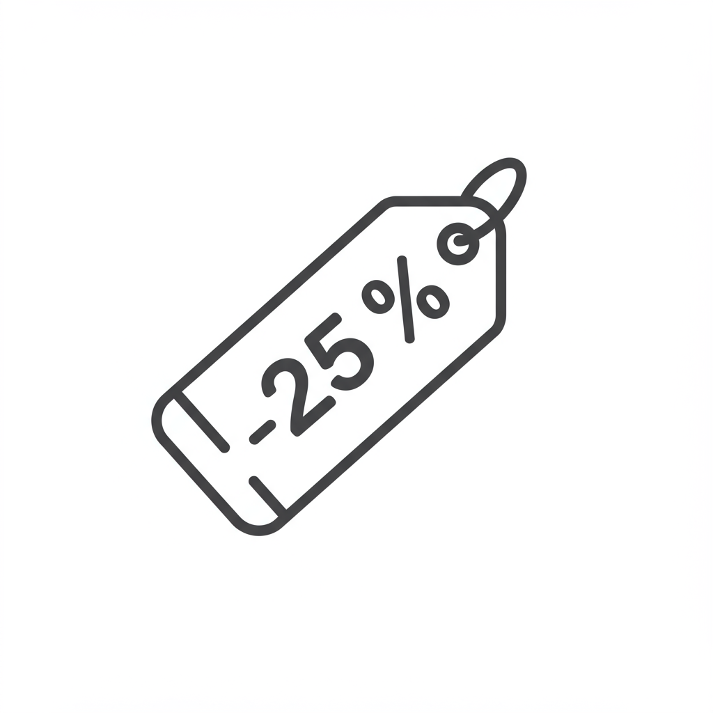 25% Off Next Service Icon